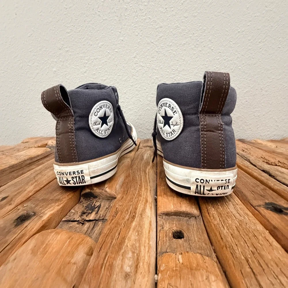 Converse Chuck Taylor All Star Street Mid Charcoal Gray Mens 7 148389C - Picture 3 of 9